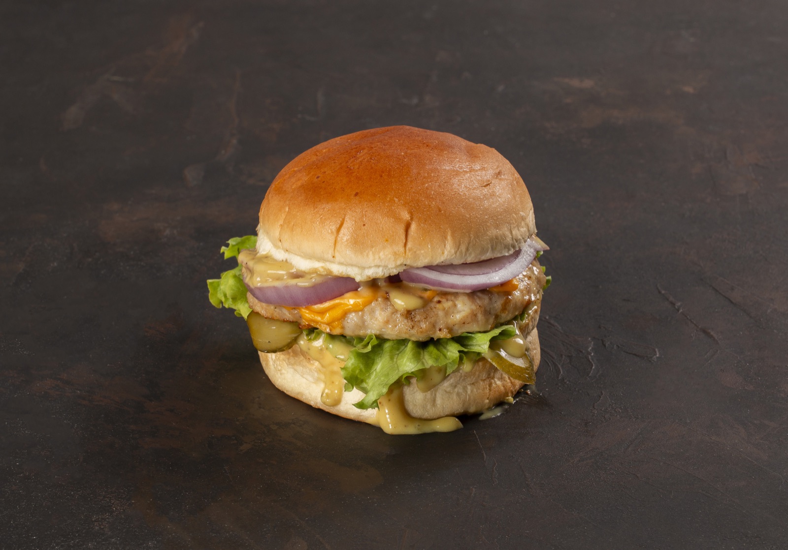 Izgara tavuk burger